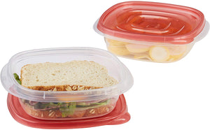 8-Piece TakeAlongs Food Storage Container Set, Sandwich, Red