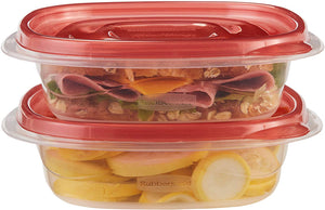 8-Piece TakeAlongs Food Storage Container Set, Sandwich, Red