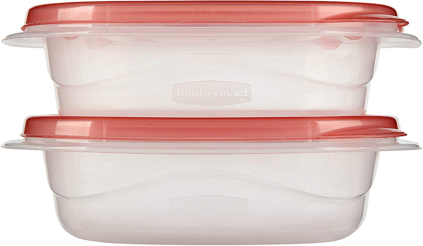 8-Piece TakeAlongs Food Storage Container Set, Sandwich, Red